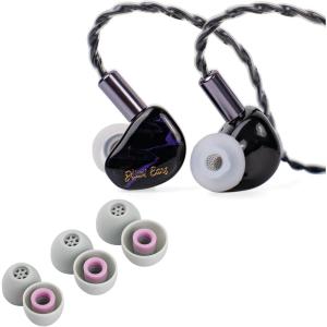 imageLinsoul Kiwi Ears Cadenza in Ear Minitor Purple  Kiwi Ears Flex Earbud Tips