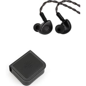 imageLinsoul Kiwi Ears Septet in Ear Monitor 1DD  4BA  1 Planar  1 PZT Quadbrid IEM Earphones HiFi Wired Earbuds  Kiwi Ears Earbud Case Portable Earphone Carrying Case