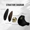 imageLinsoul TANGZU YuXuanJi in Ear Monitor 10mm TPLX Dynamic Driver IEM Earphone Wired Earbuds with Detachable Cable for Musician Audiophile 44mmBlack