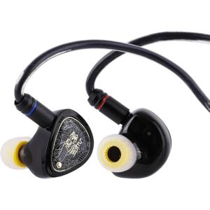 imageLinsoul TANGZU Waner SG II in Ear MonitorHiFi Wired Earbuds10mm Dynamic Driver PET Diaphragm Gaming IEM Earphones with 2Pin Detachable OFC Cable for Audiophile DJ Stage Clear White TypecMicClear Black