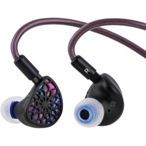imageLinsoul TANGZU Zetian Wu Legend Dual Planar inEar MonitorsHiFi Wired Earbuds 142mm and 6mm Planar Drivers IEM Earphones with Detachable 2Pin IEM Cable for Musician Audiophile 44mm44mm
