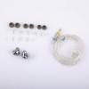 imageLinsoul BLON BL03 II in Ear Monitor 10mm DualChamber Dynamic Driver IEM Wired HiFi Earbuds with Detachable 2Pin Cable for Musician Audiophile 35mm with Mic BlackSilver