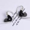 imageLinsoul BLON BL03 II in Ear Monitor 10mm DualChamber Dynamic Driver IEM Wired HiFi Earbuds with Detachable 2Pin Cable for Musician Audiophile 35mm with Mic BlackBlack