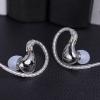 imageLinsoul BLON BL03 II in Ear Monitor 10mm DualChamber Dynamic Driver IEM Wired HiFi Earbuds with Detachable 2Pin Cable for Musician Audiophile 35mm with Mic BlackSilver