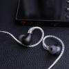 imageLinsoul BLON BL03 II in Ear Monitor 10mm DualChamber Dynamic Driver IEM Wired HiFi Earbuds with Detachable 2Pin Cable for Musician Audiophile 35mm with Mic BlackBlack