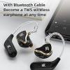 imageLinsoul KZ ZAS 7BA1DD inEar Monitor HiFi Bass Earbuds Gaming Earbuds Hybrid IEM Earphones with Recessed 2pin Cable for Audiophile Musicianwith Mic SilverSilver