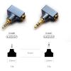 imageLinsoul DD HiFi DJ44B Mark II 44mm Female to 25 Male Headphone Adapter with GoldPlated Copper Socket