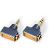 imageLinsoul DD HiFi DJ44B Mark II 44mm Female to 25 Male Headphone Adapter with GoldPlated Copper Socket