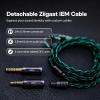 imageLinsoul ZiiGaat x Hangout Audio Odyssey 2 in Ear Monitor 1DD  3BA Hybrid IEM HiFi Wired Earbuds Neutral with SubBass Tuning with Aluminum Shell and OFC Cable for Musicians Audio Engineers