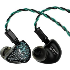 imageLinsoul ZiiGaat x Hangout Audio Odyssey 2 in Ear Monitor 1DD  3BA Hybrid IEM HiFi Wired Earbuds Neutral with SubBass Tuning with Aluminum Shell and OFC Cable for Musicians Audio Engineers