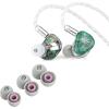 imageLinsoul Kiwi Ears Orchestra Lite Performance Custom 8BA inEar MonitorGreen  Kiwi Ears Flex Earbud Tips SML Size