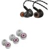 imageLinsoul ZiiGaat Lush in Ear Monitor 1DD4BA Hybrid Earphone IEM Studio Monitor Tunning Wired Earbuds with Detachable CableSilver Kiwi Ears Flex Earbud Tips Replacement Silicone IEM Tips