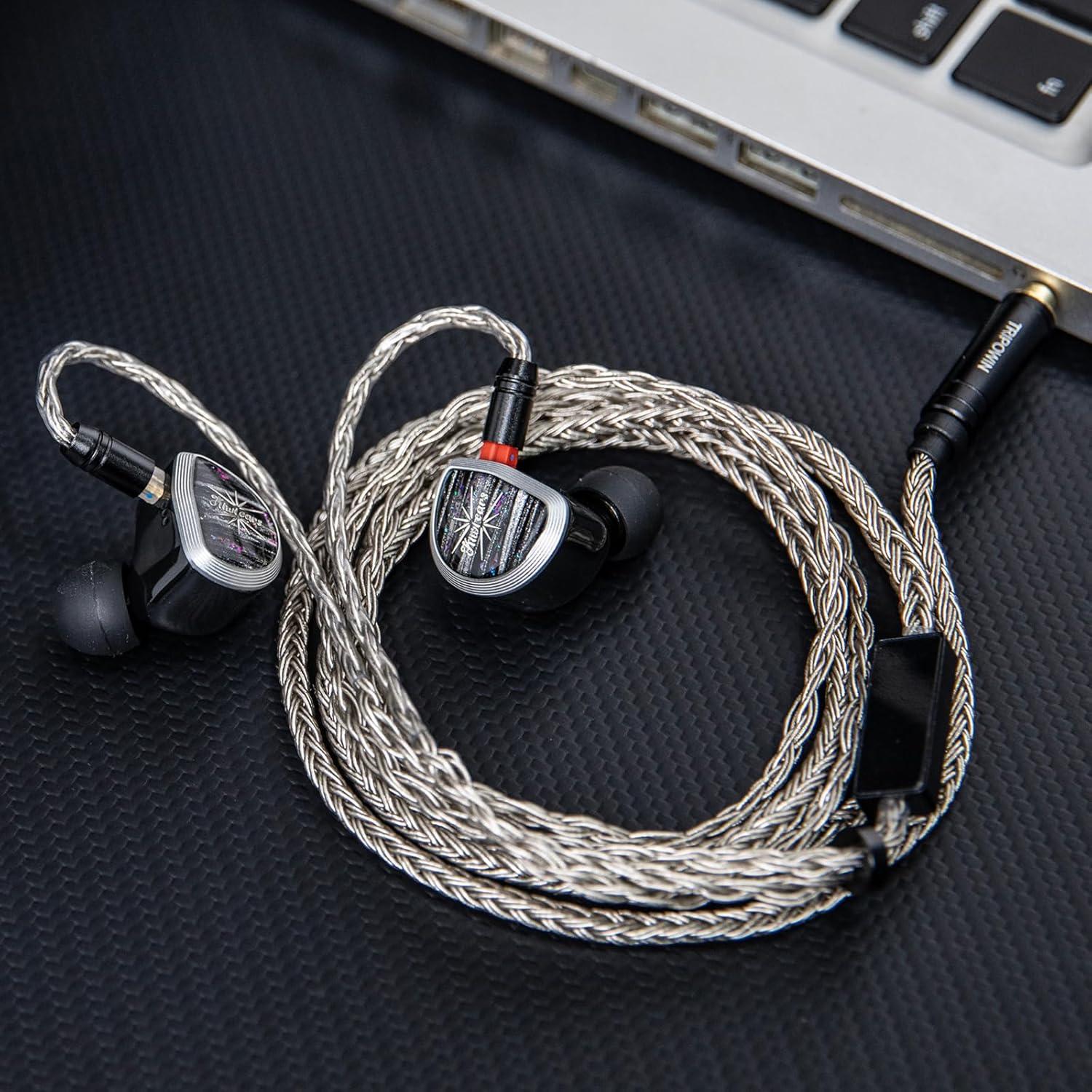 imageLinsoul Tripowin Zonie HiFi InEar Monitor Upgrade Cable with Omni Mic 16Core SilverPlated SPC Earphone Cable TypeC35mm Options 125m SPC TangleFree Wire for Audiophiles35MMRecessed 2PinRecessed 2Pin