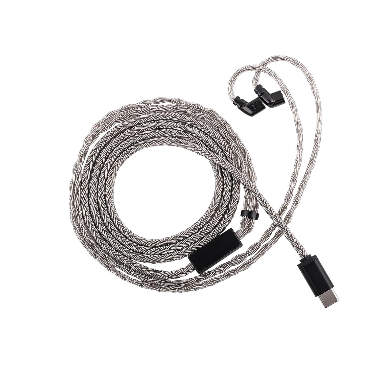 imageLinsoul Tripowin Zonie HiFi InEar Monitor Upgrade Cable with Omni Mic 16Core SilverPlated SPC Earphone Cable TypeC35mm Options 125m SPC TangleFree Wire for Audiophiles35MMRecessed 2PinRecessed 2Pin