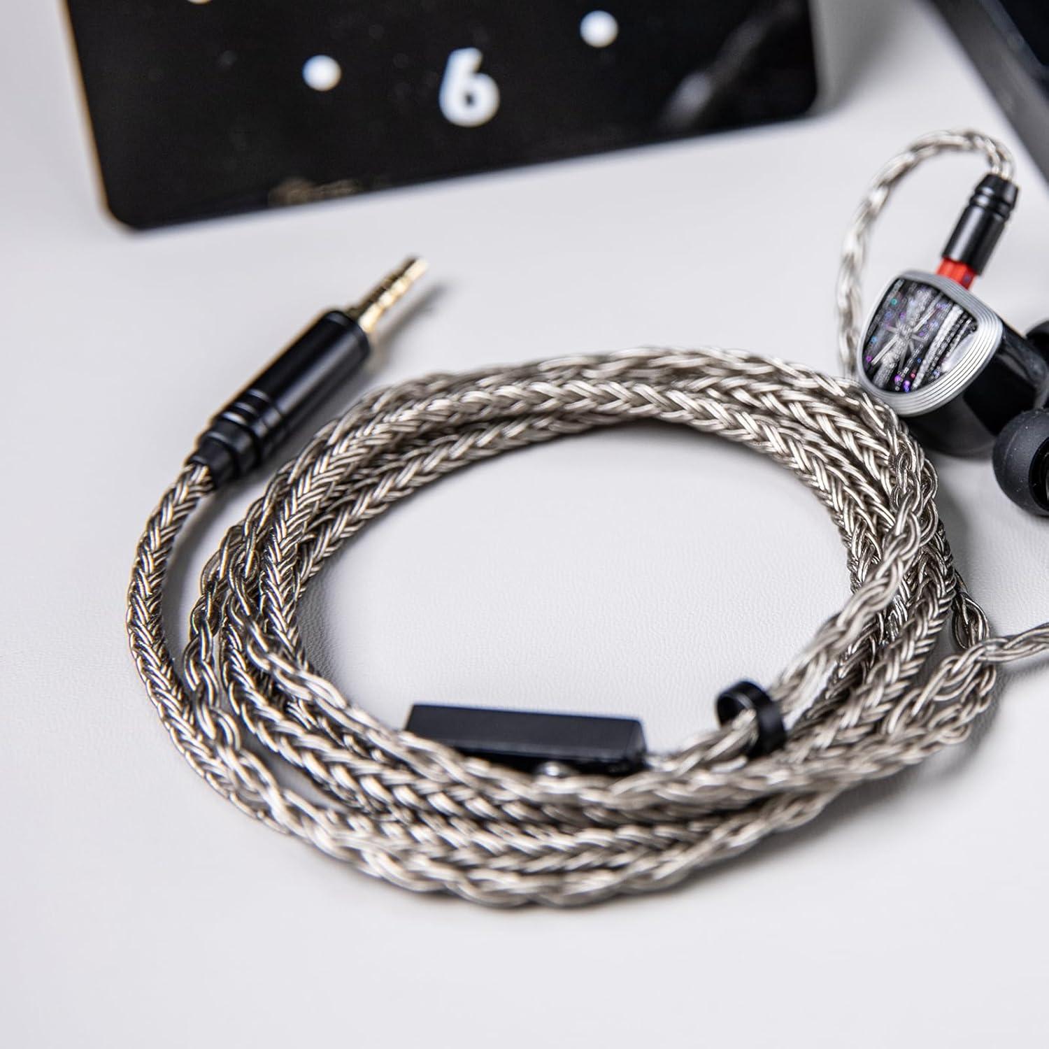 imageLinsoul Tripowin Zonie HiFi InEar Monitor Upgrade Cable with Omni Mic 16Core SilverPlated SPC Earphone Cable TypeC35mm Options 125m SPC TangleFree Wire for Audiophiles35MMRecessed 2PinRecessed 2Pin