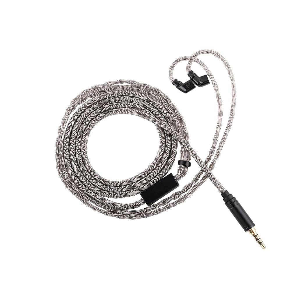 imageLinsoul Tripowin Zonie HiFi InEar Monitor Upgrade Cable with Omni Mic 16Core SilverPlated SPC Earphone Cable TypeC35mm Options 125m SPC TangleFree Wire for Audiophiles35MMRecessed 2PinRecessed 2Pin