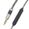 imageLinsoul TRIPOWIN C8 8Core Silver Copper Foil Braided Earphone Upgrade Cable in Ear Monitor Cable Tinsel Silver Copper Wire with 35mm Audio Jack for Musicial AudiophileWithout Mic 2pin 078mmWith Mic 2pin