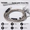 imageLinsoul Tripowin Zonie HiFi InEar Monitor Upgrade Cable with Omni Mic 16Core SilverPlated SPC Earphone Cable TypeC35mm Options 125m SPC TangleFree Wire for Audiophiles35MMRecessed 2PinRecessed 2Pin