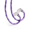 imageLinsoul Tripowin Zonie IEM Cable 16 Core Silver Plated Earphone Upgraded Cords 125m SPC in Ear Monitor Cable for KZ ZS10 PRO 2 AS10 PRO Tangzu Waner SIMGOT EM6LRecessed 2pin 44mmGreyViolet