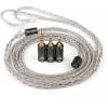 imageLinsoul QKZ Q1 MAX 16Stand 352 Cores SilverPlated HiFi Earphones Upgrade Cable with Interchangeable 25mm35mm44mm Plug Replacement Cable for Audiophile Grey MMCXGrey