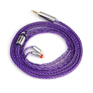 imageLinsoul Tripowin Zonie IEM Cable 16 Core Silver Plated Earphone Upgraded Cords 125m SPC in Ear Monitor Cable for 7hz Zero2 Orchestra Lite Cadenza Hype4 Supermix42pin 078mm 25mmGreyViolet