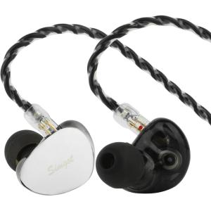 imageLinsoul SIMGOT EG280 in Ear Monitor 1DD1 Planar HiFi IEM Wired Gaming Earphone with Microphone 17m Long Detachable 2Pin OFC Cable with USBC Adapter for FPS Games and Audiophile Musician