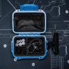imageLinsoul Kiwi Ears SONICAP Waterproof Earbud CaseHard Protective IEM Storage Box with EVA LiningHard Carrying Bag for HeadphonesEarphoneTravel Carrying Case Fit for ZS10 ProZero2EW300 BlackBlue