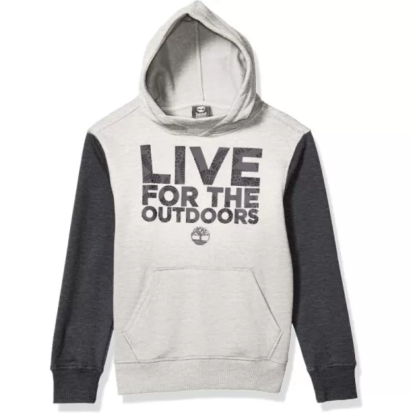 Timberland Big Boys' Long Sleeve Signature Logo Fleece Hoodie