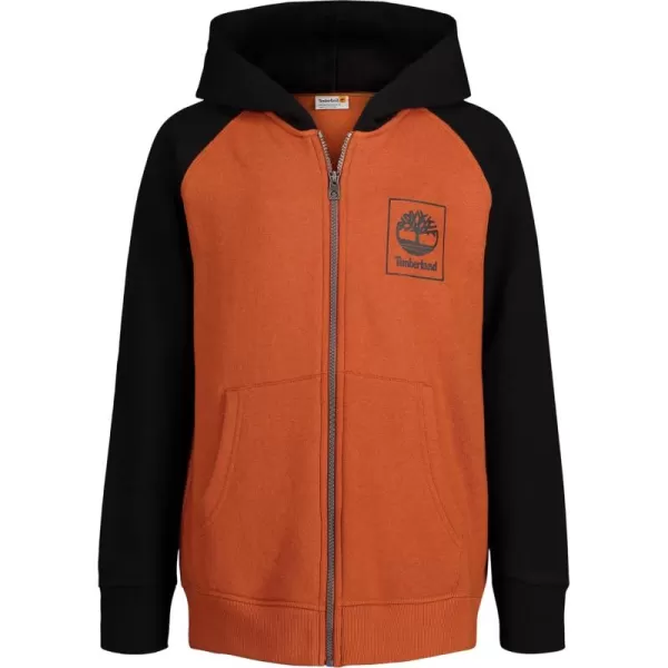 Timberland Boys' Long Sleeve Fleece Full Zip Hoodie Legacy