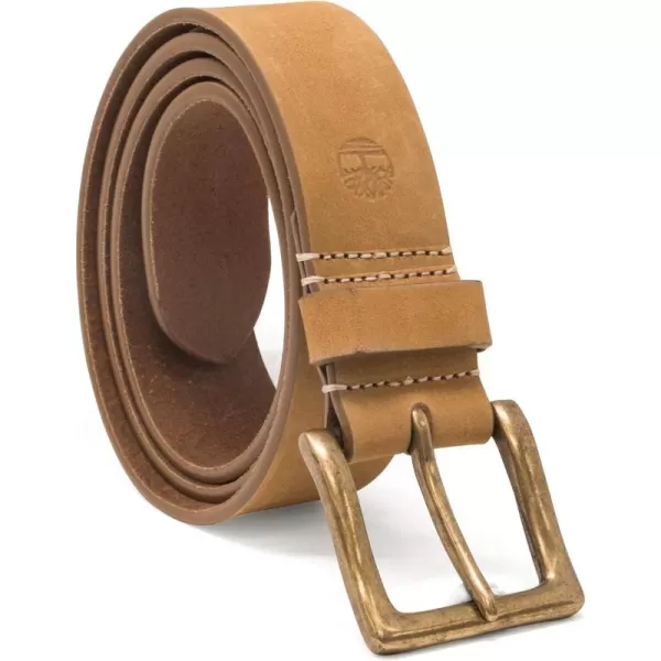 Timberland Men's 38 Mm Boot Leather Wheat Belt