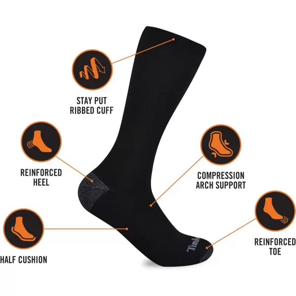 Timberland Men's 4-Pack Comfort Crew Socks