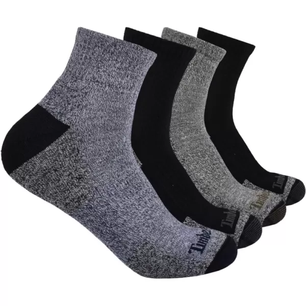 Timberland Men's 4-Pack Half Cushioned Quarter Socks