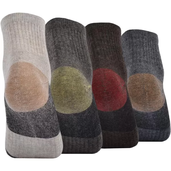 Timberland Men's 4-Pack Half Cushioned Quarter Socks