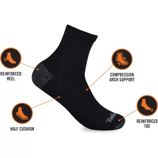 Timberland Men's 4-Pack Half Cushioned Quarter Socks