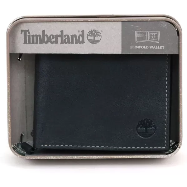 Timberland Men's Blix Slimfold Leather Wallet