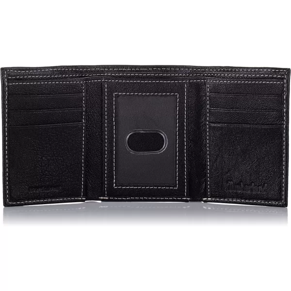 Timberland Men's Genuine Leather RFID Blocking Trifold Wallet