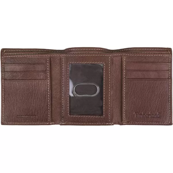 Timberland Men's Genuine Leather RFID Blocking Trifold Wallet