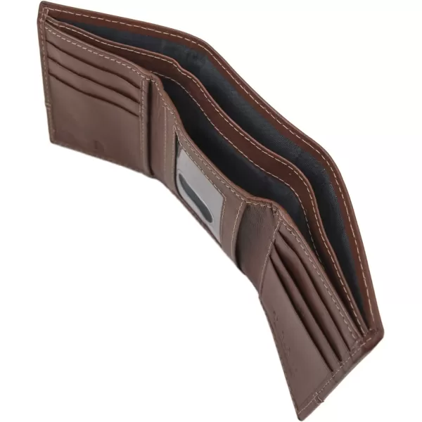 Timberland Men's Genuine Leather RFID Blocking Trifold Wallet