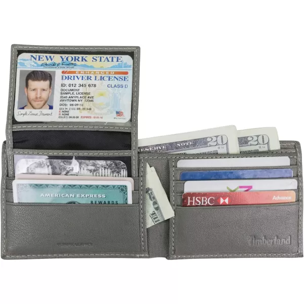 Timberland Men's Genuine Leather Rfid Blocking Passcase Security Wallet