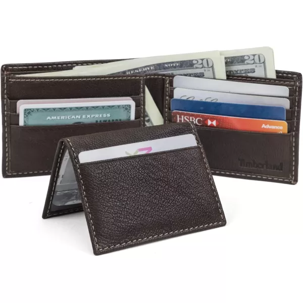 Timberland Men's Genuine Leather Rfid Blocking Passcase Security Wallet