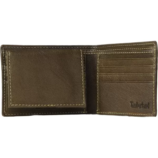 Timberland Men's Genuine Leather Rfid Blocking Passcase Security Wallet