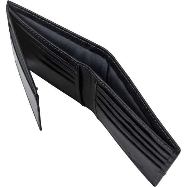 Timberland Men's Leather Passcase Trifold Wallet Hybrid