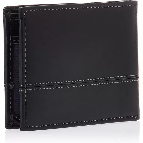 Timberland Men's Leather Passcase Trifold Wallet Hybrid