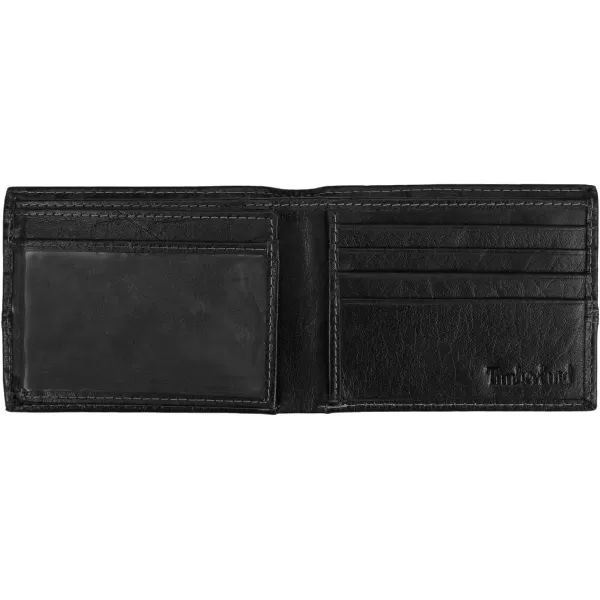 Timberland Men's Leather Passcase Trifold Wallet Hybrid