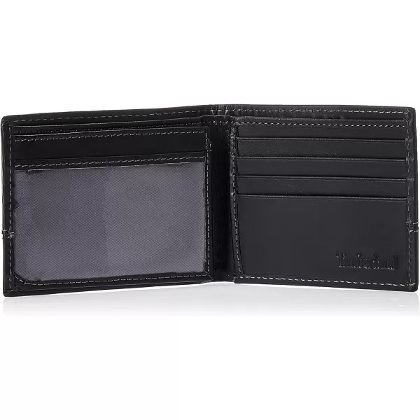 Timberland Men's Leather Passcase Trifold Wallet Hybrid