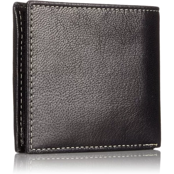 Timberland Men's Leather Passcase Trifold Wallet Hybrid)