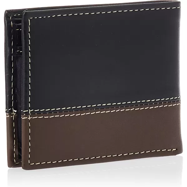 Timberland Men's Leather Passcase Trifold Wallet Hybrid
