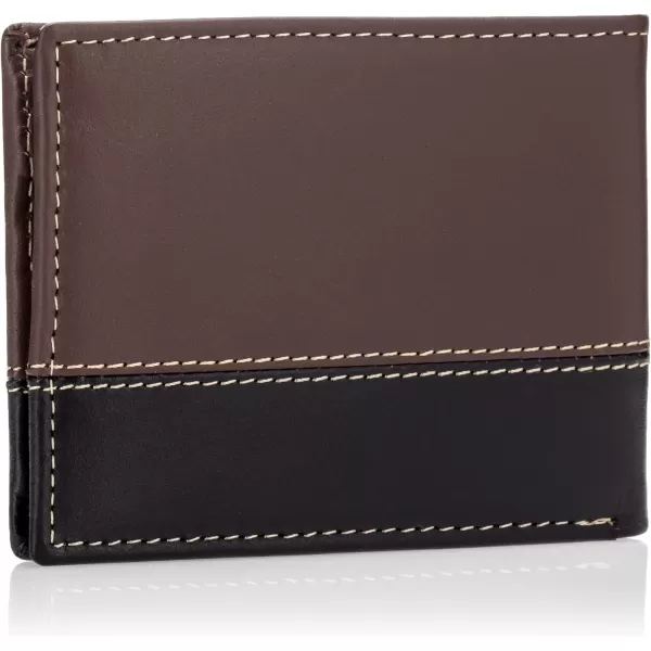 Timberland Men's Leather Passcase Trifold Wallet Hybrid