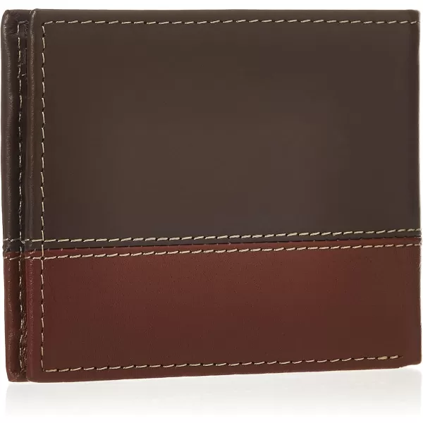 Timberland Men's Leather Passcase Trifold Wallet Hybrid