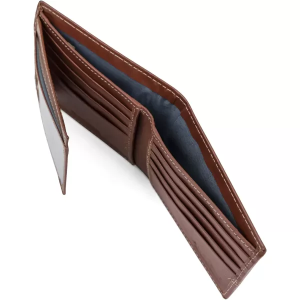 Timberland Men's Leather Passcase Trifold Wallet Hybrid